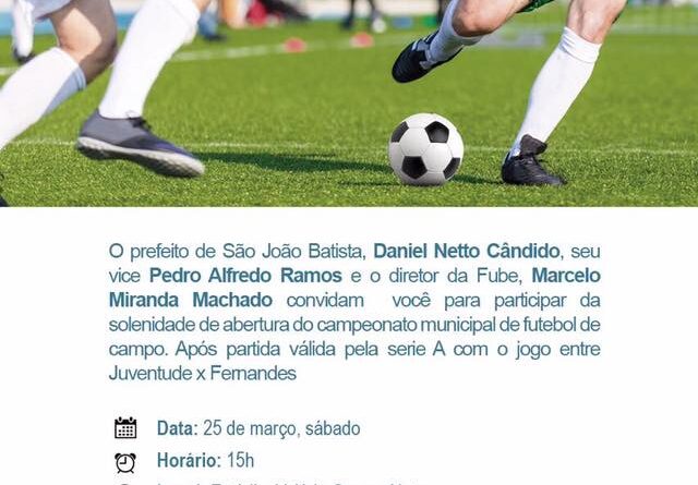 Hoje é dia de jogo pela XXV Copa Municipal de Futebol