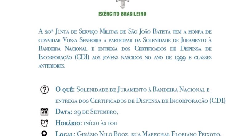 Certificado de Dispensa de Incorporação (CDI) - Exército