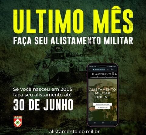 Prazo para alistamento militar vai até 30 de junho