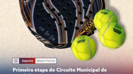 Primeira etapa do Circuito Municipal de Beach Tennis acontece neste sábado (15/03)