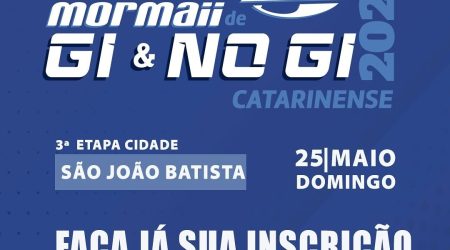 São João Batista receberá etapa do Circuito Catarinense Mormaii de Jiu-Jitsu 2025