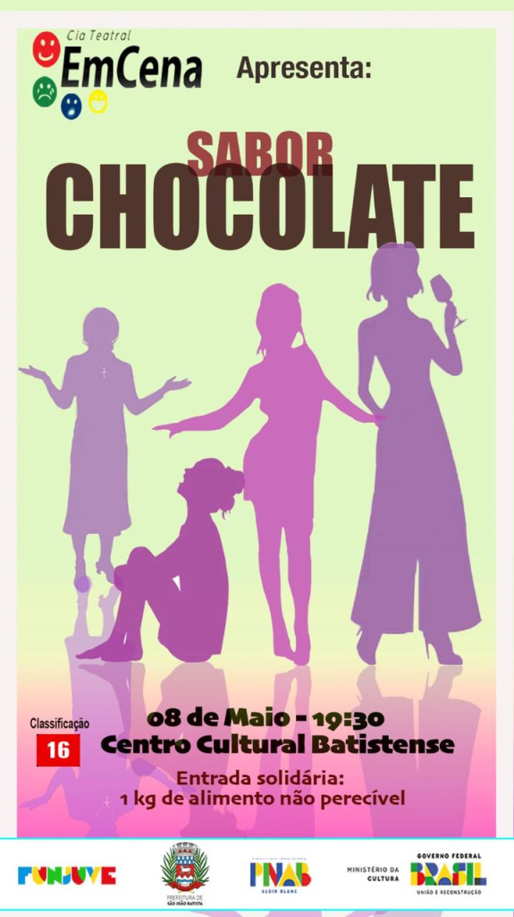 PNAB: Cia Teatral EmCena estreia espetáculo ‘Sabor Chocolate’ em maio