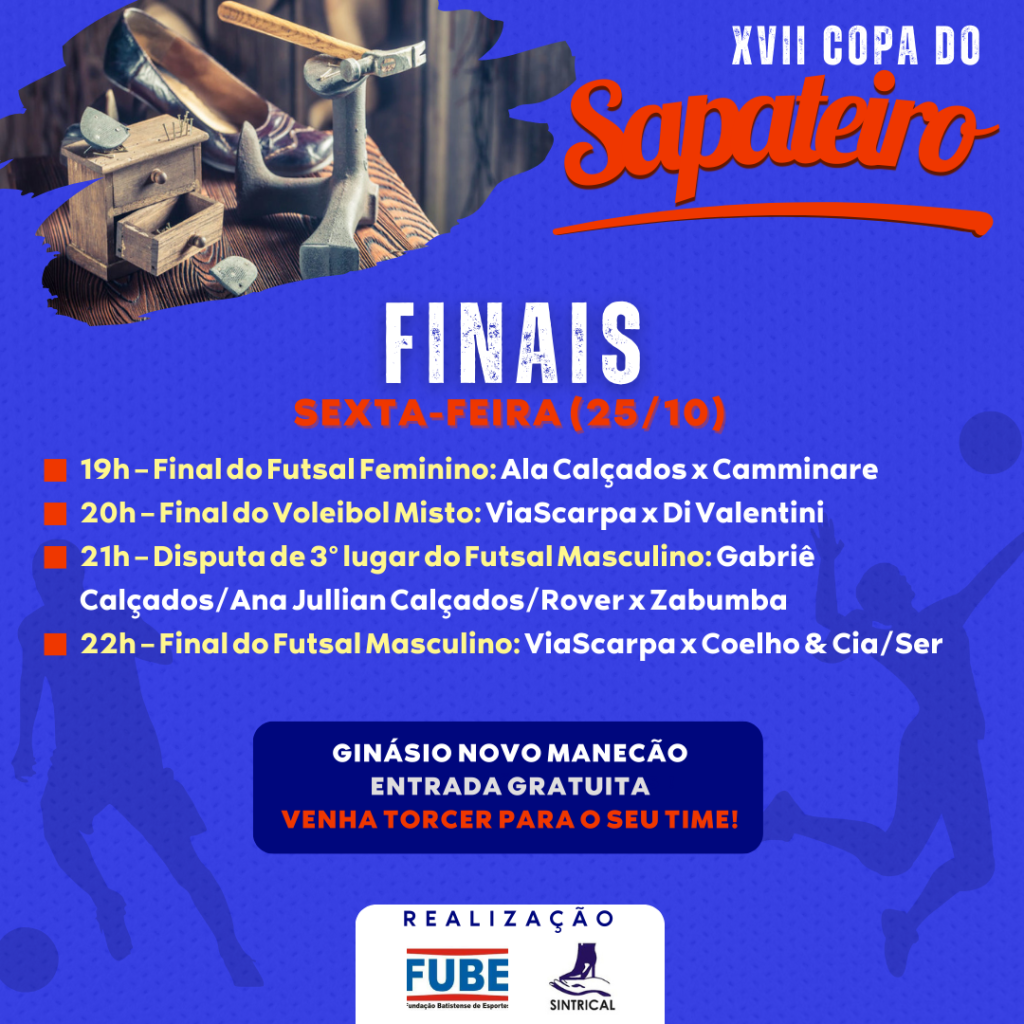 Copa do Sapateiro 2024: finais serão disputadas nesta sexta-feira (25)