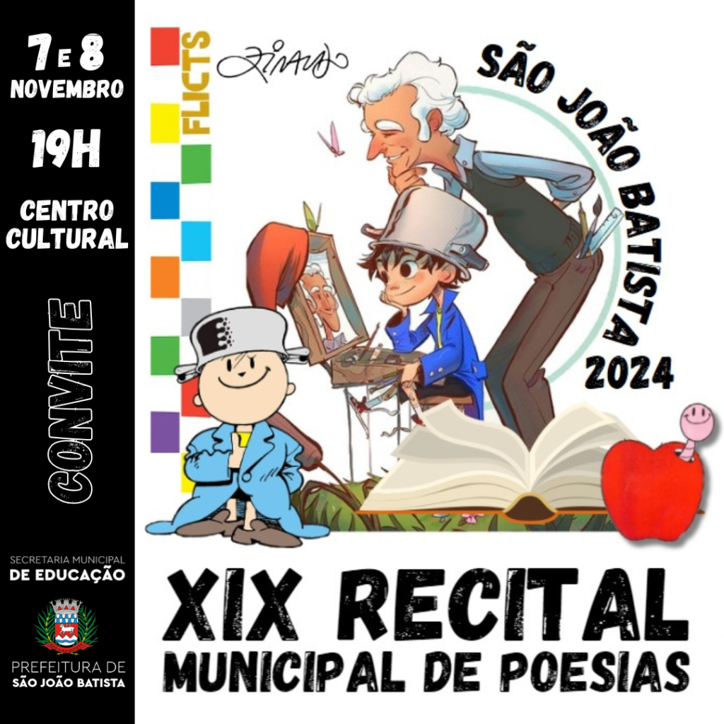 XIX Recital Municipal de Poesias acontece nos dias 7 e 8 de novembro