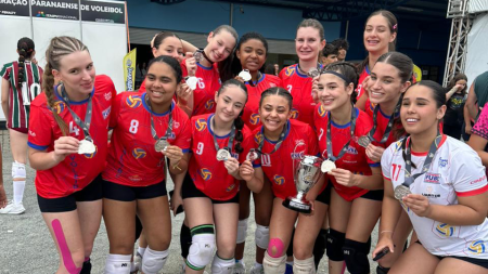 Equipe Sub-18 da Fube é vice-campeã na Série Bronze da Taça Paraná de Voleibol