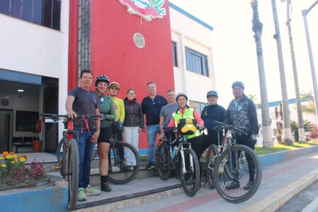 Caminho do Louvor: grupo de ciclistas realiza peregrinação no Ramal Padre Léo
