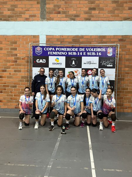 Equipe sub-16 da Fube conquista o vice-campeonato da Copa Pomerode de Voleibol Feminino