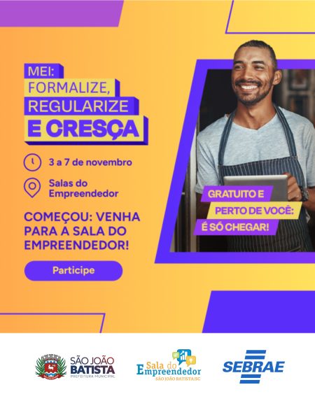 Campanha incentiva regularização e crescimento de MEIs em São João Batista