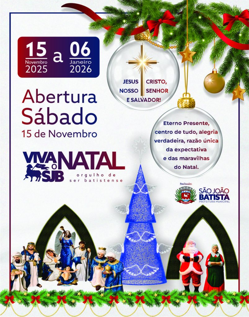 Prefeitura de São João Batista divulga programação do Viva o Natal SJB 2025