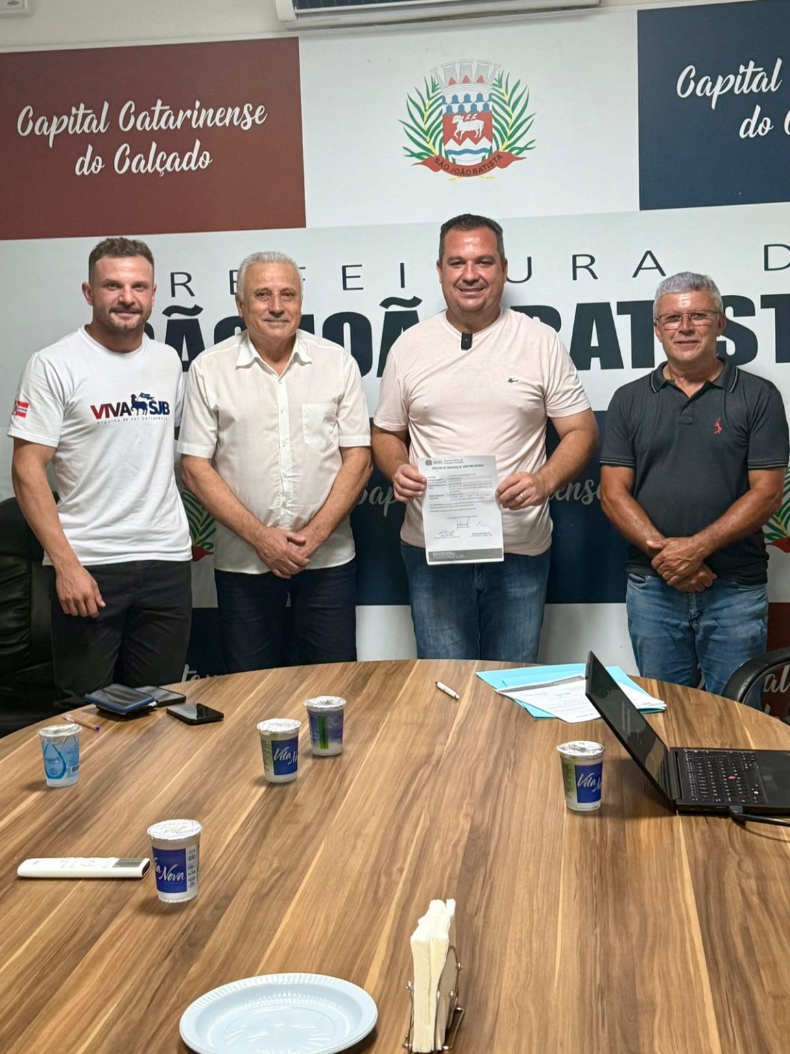 Ordem de serviço para construção da Praça dos Ciclistas é assinada