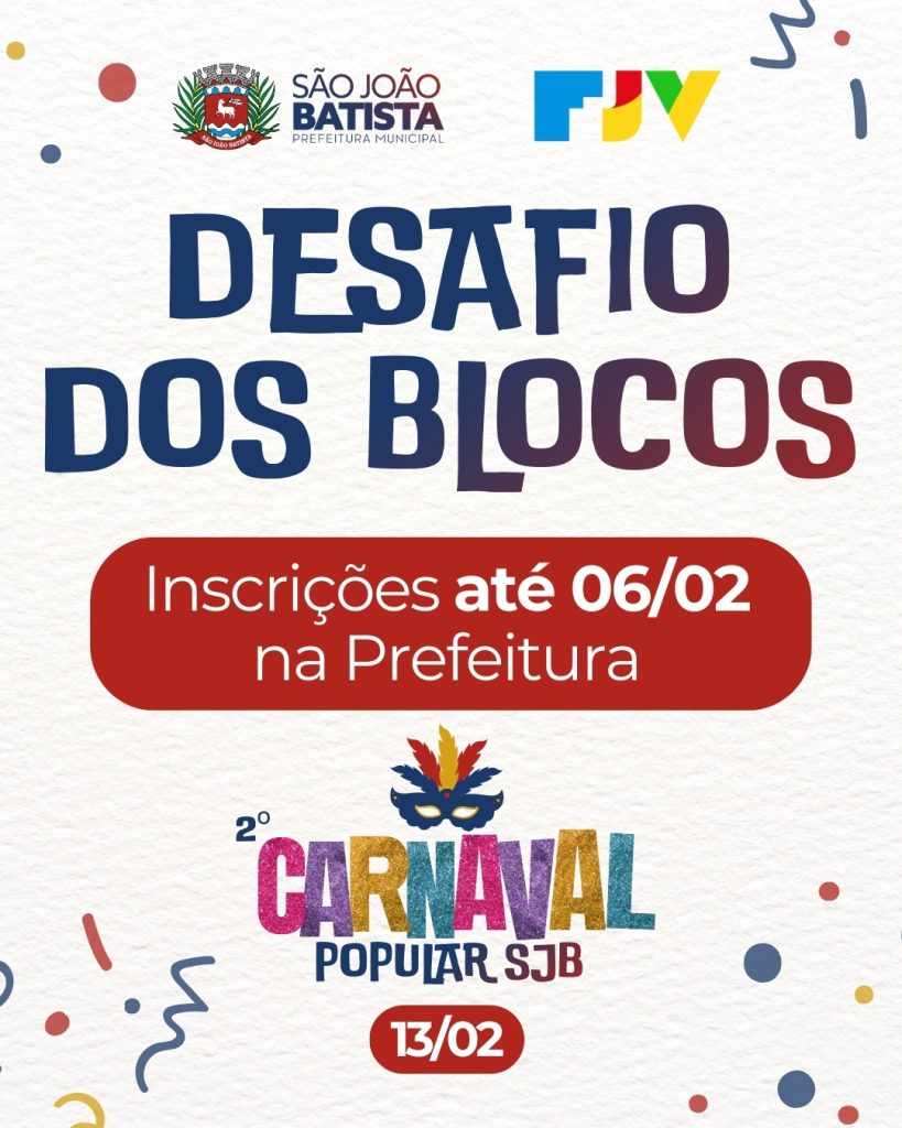 2º Carnaval Popular de SJB terá Desafio dos Blocos
