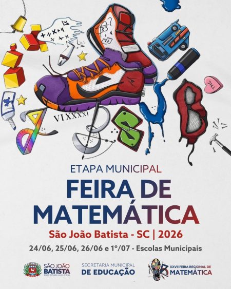 Etapa municipal da Feira de Matemática definirá representantes de São João Batista para evento regional