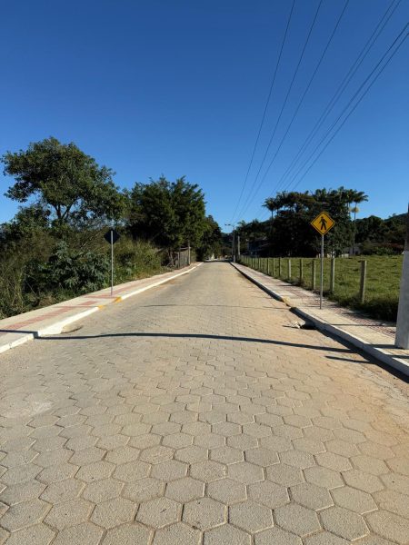 Pavimentação na Ribanceira do Norte será entregue neste sábado (11/07) em São João Batista