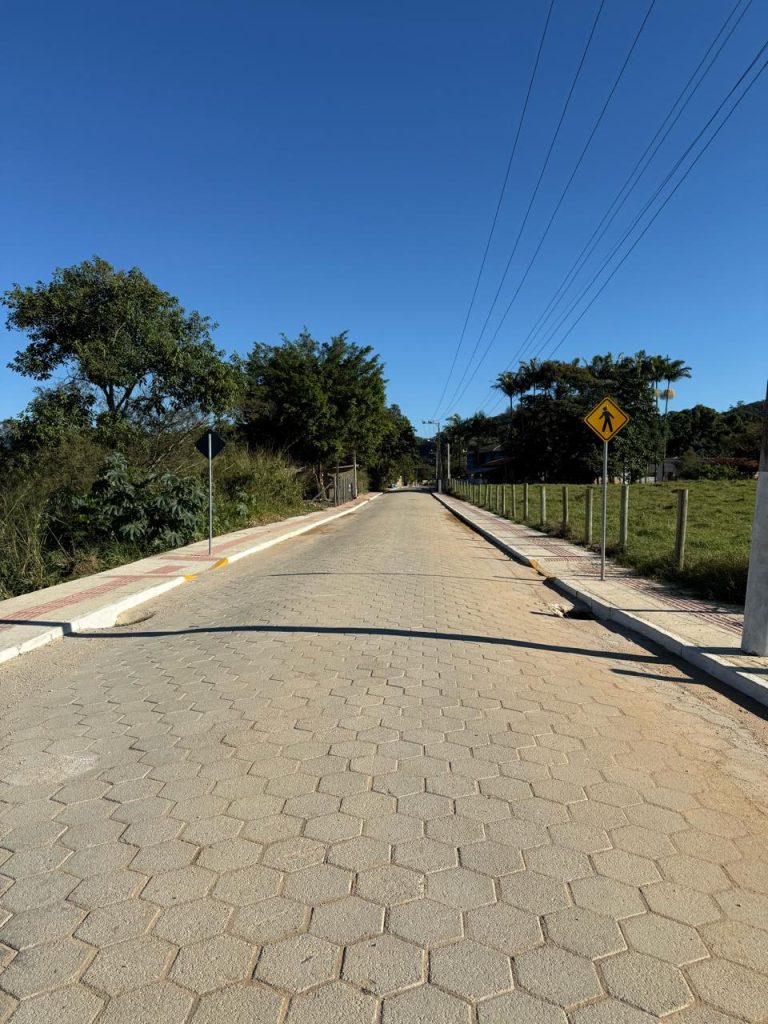 Pavimentação na Ribanceira do Norte será entregue neste sábado (11/07) em São João Batista